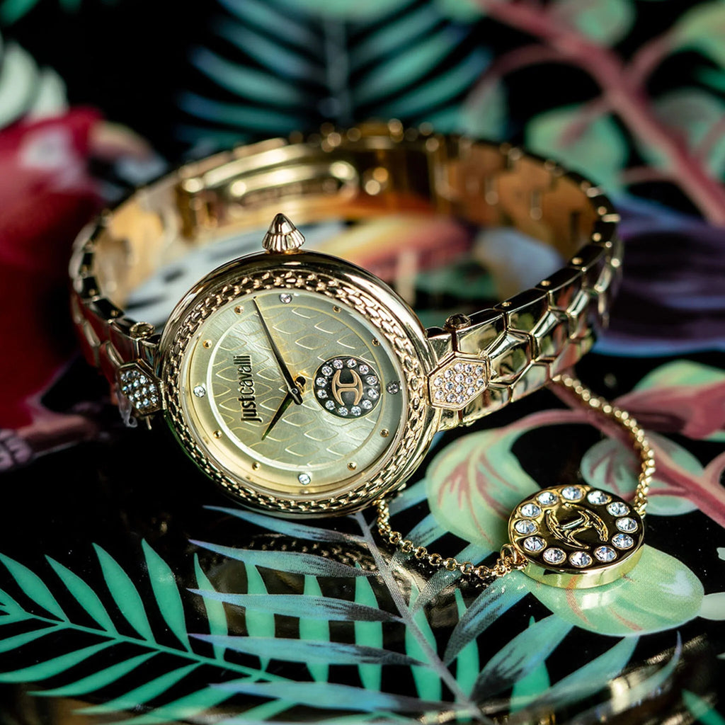 JUST CAVALLI Women's Watch with Gold Stainless Steel Case and Gold Stainless Steel Band-i-Watch-6