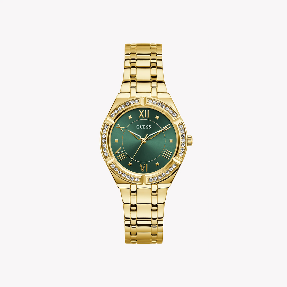 Guess Women's Gold Watch, Green Dial | Gw0033l8 by i-watch