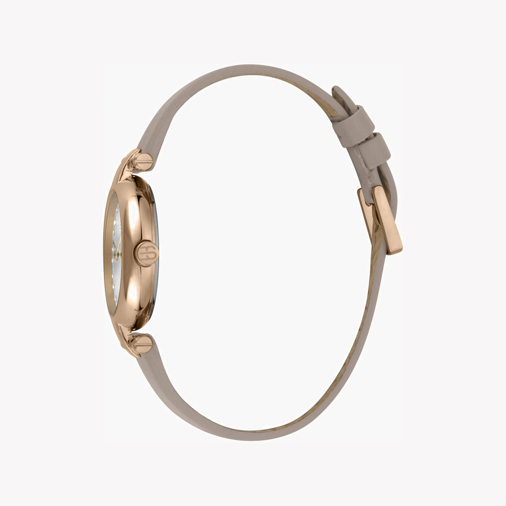 ESPRIT Women's Watch with Rose Gold Stainless Steel Case and Beige Leather Band-i-Watch-3