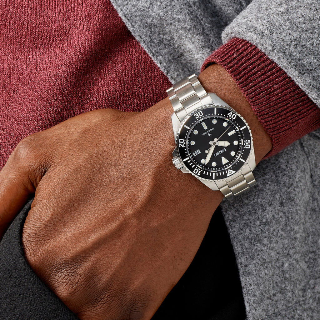 SEIKO SNE597P1 Men's Solar Watch - 41mm Black Dial, 20 ATM-i-Watch-4