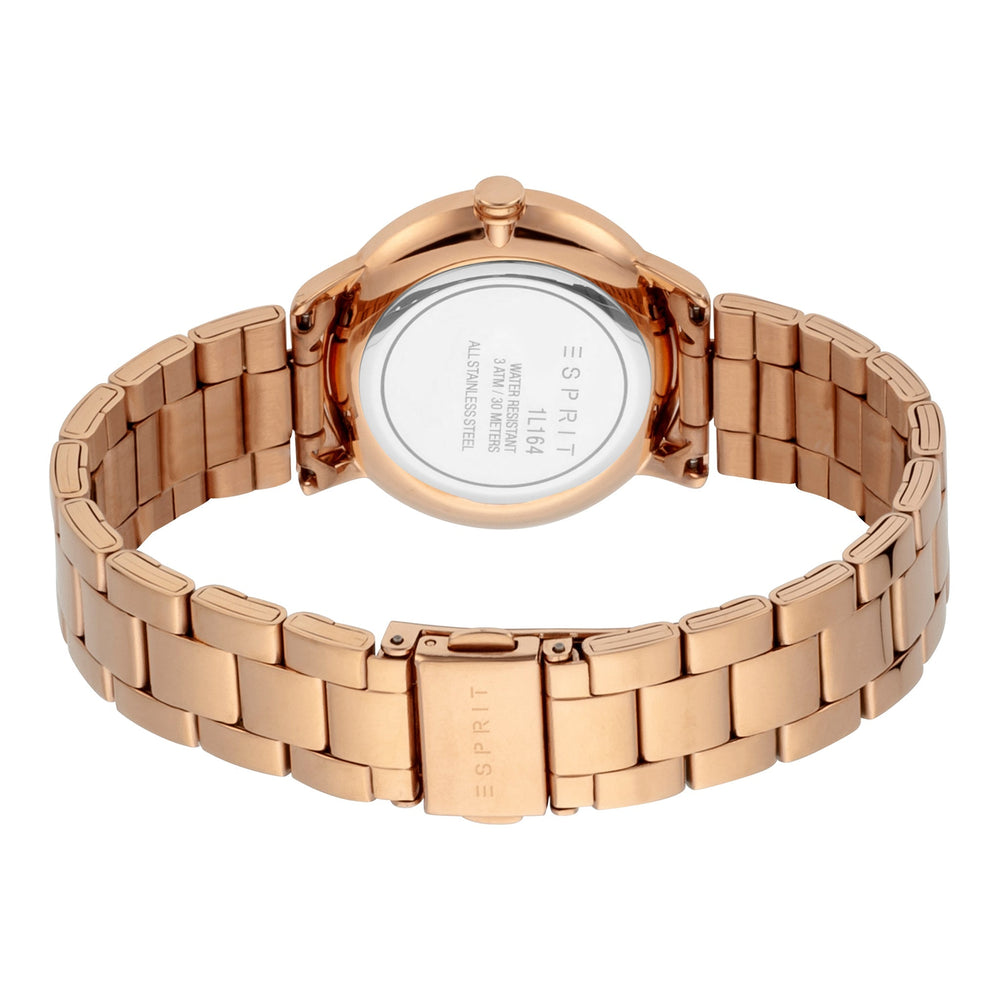 Esprit Women's Watch With Rose Gold Stainless Steel Case And Rose Gold Stainless Steel Band by i-watch