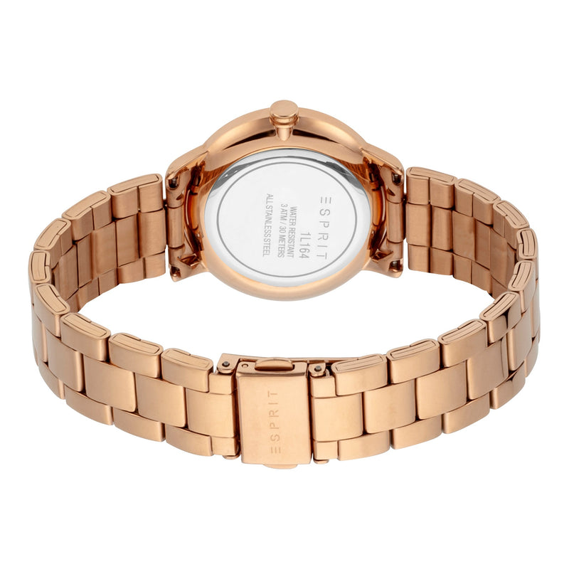 Esprit Women's Watch With Rose Gold Stainless Steel Case And Rose Gold Stainless Steel Band by i-watch