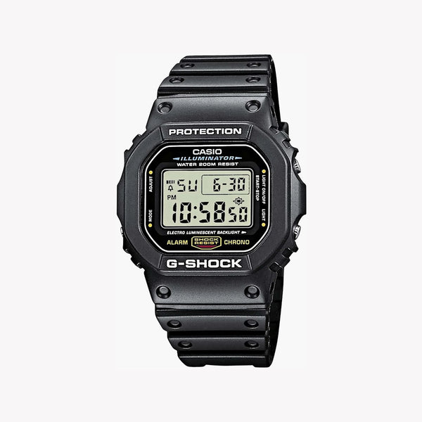 Casio G-Shock Dw-5600e-1vdf - Tough Style Unleashed Men's Resin Watch With Black Dial & Versatile Functions by i-watch