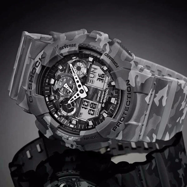 Casio G-Shock Ga100cm-8a - Adventure-Ready Men's Watch With Sporty Gray Design by i-watch