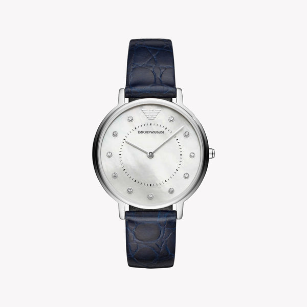 Emporio Armani Women's Silver Watch, White Dial | Ar11095 by i-watch