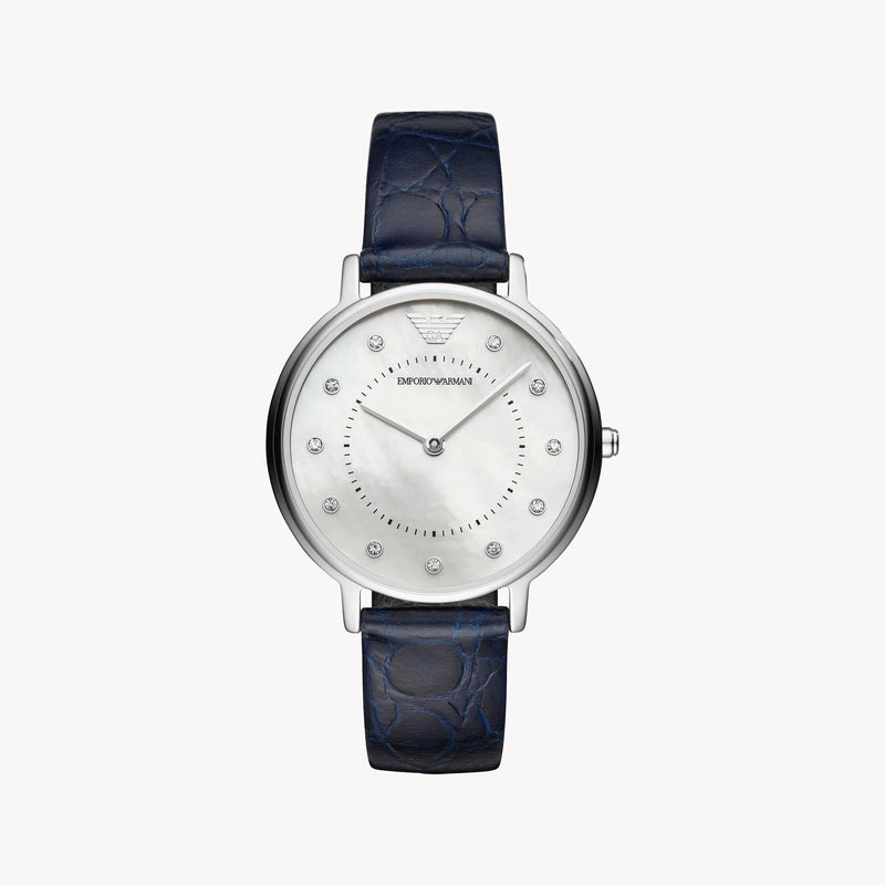 Emporio Armani Women's Silver Watch, White Dial | Ar11095 by i-watch