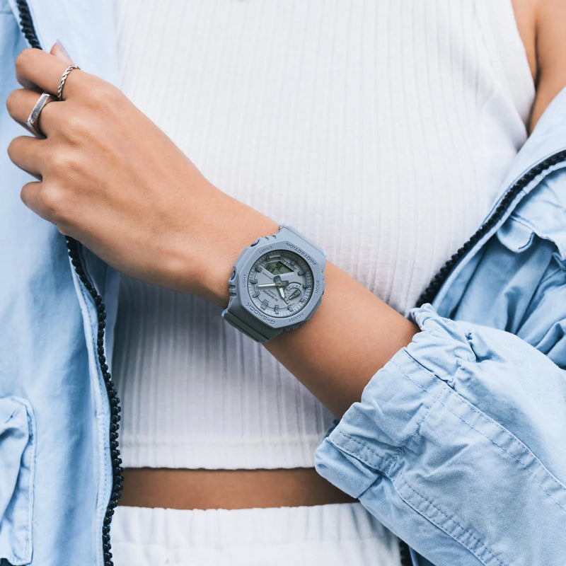 Casio G-Shock Gma-S2100ba-2a2dr - Elegantly Sporty Women's Timepiece In Chic White Resin by i-watch