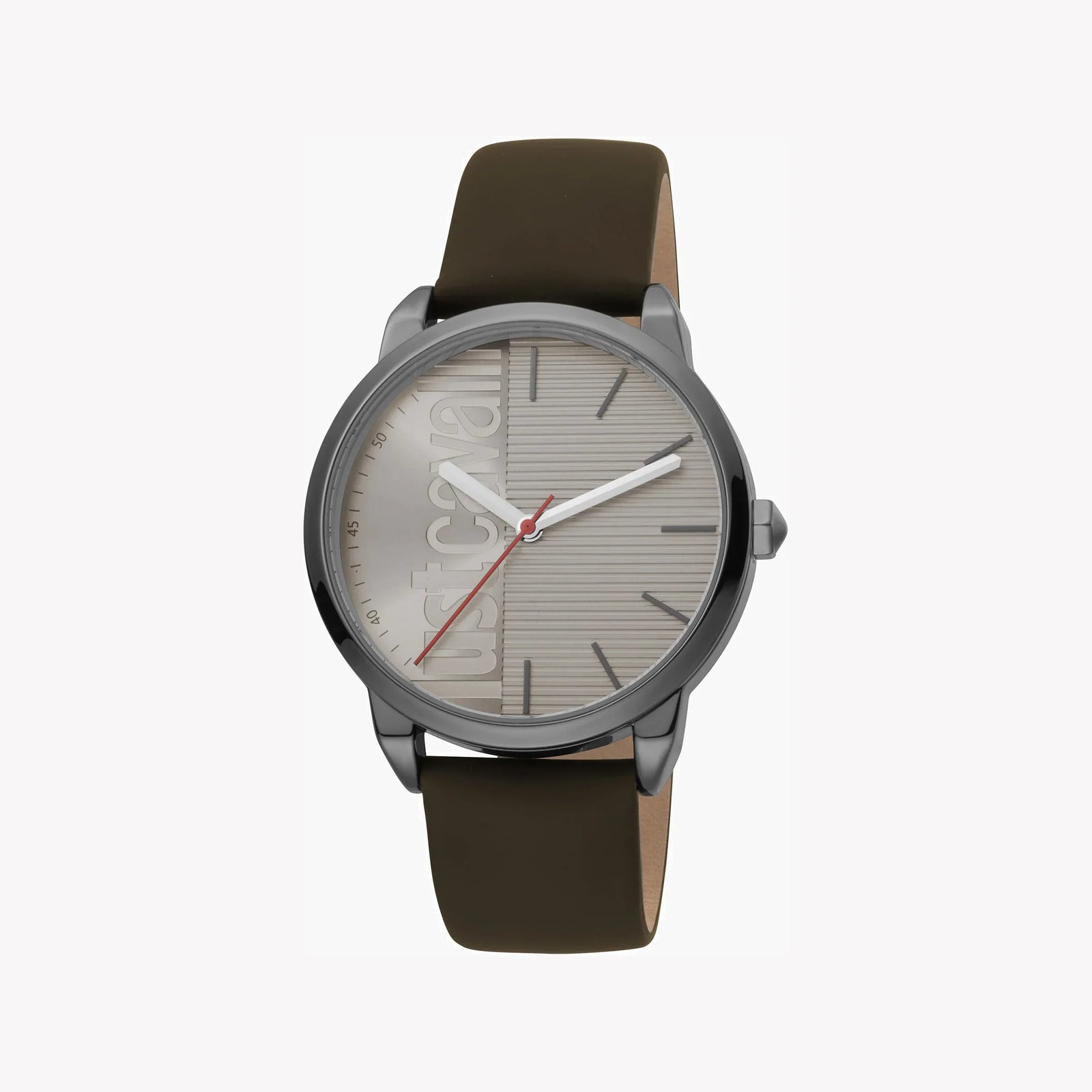 Just Cavalli Men's Brown Leather Watch, Gray Dial | Jc1g079l0035 by i-watch
