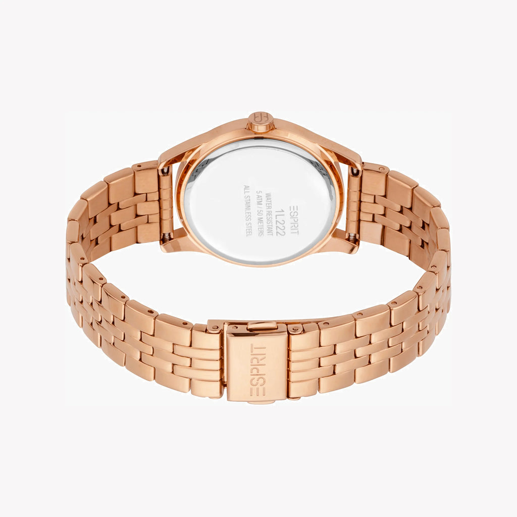 ESPRIT Women's Watch with Rose Gold Stainless Steel Case and Rose Gold Stainless Steel Band-i-Watch-3