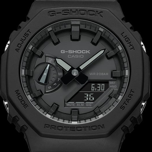 CASIO G-SHOCK GA-2100-1A1 OAK - ALL BLACK Men's Watch