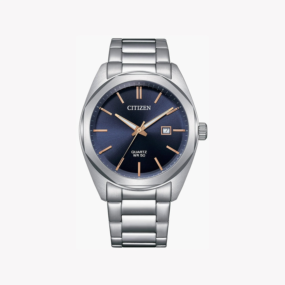 Citizen Men's Silver Watch, Blue Dial | Bi5110-54h by i-watch