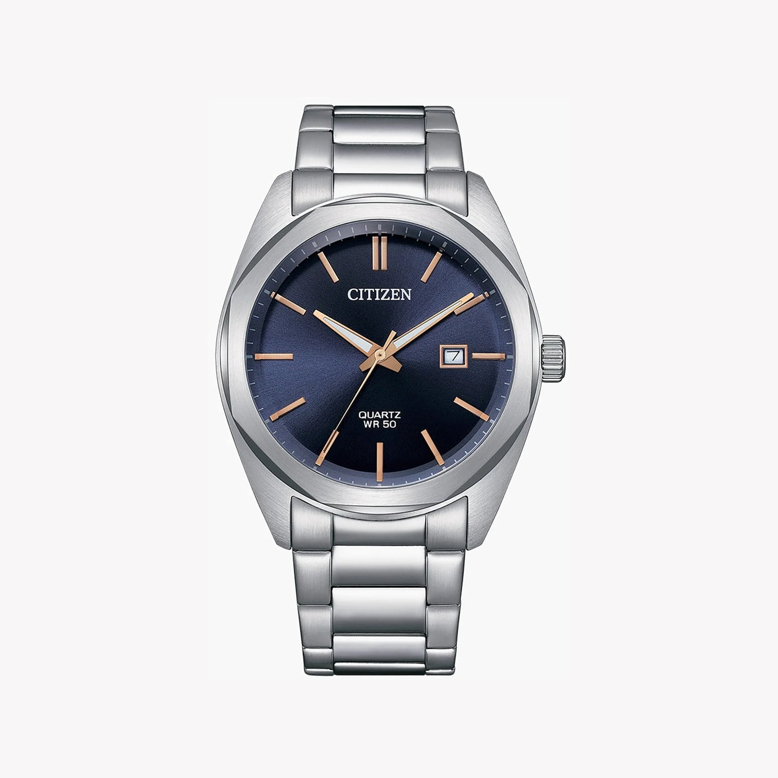 Citizen Men's Silver Watch, Blue Dial | Bi5110-54h by i-watch