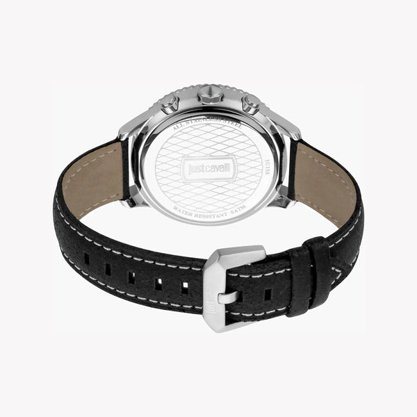 JUST CAVALLI JC1G155L0025 - ELEGANT BLACK LEATHER & STAINLESS STEEL MEN'S WATCH-i-Watch-3