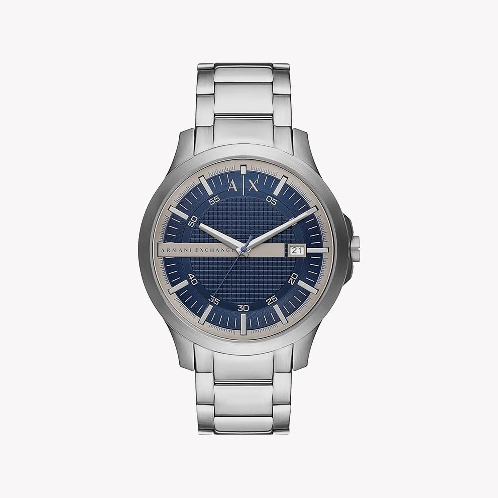 Armani Exchange Men's Silver Watch, Blue Dial | Ax2451 by i-watch