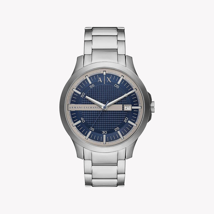 ARMANI EXCHANGE AX2451 ELEGANCE MODERNE AVEC CADRAN BLEU AUDACIEUX ET BRACELET EN ACIER INOXYDABLE