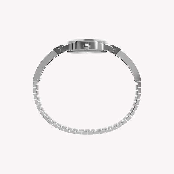 Timex Women's Silver-Tone Case, Chrome/Semi Bangle | Tw2w18400 by i-watch