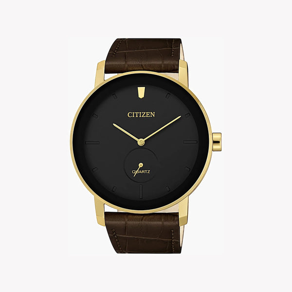 Citizen Men's Gold Watch, Brown Leather | Be9182-06e by i-watch