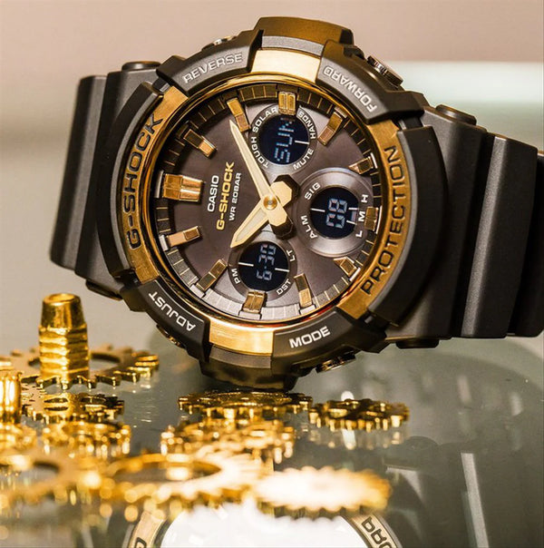 Casio G-Shock Gas-100g-1adr - Rugged Elegance For Adventurous Men's Watch With Sleek Black Design And Versatile Functions. by i-watch