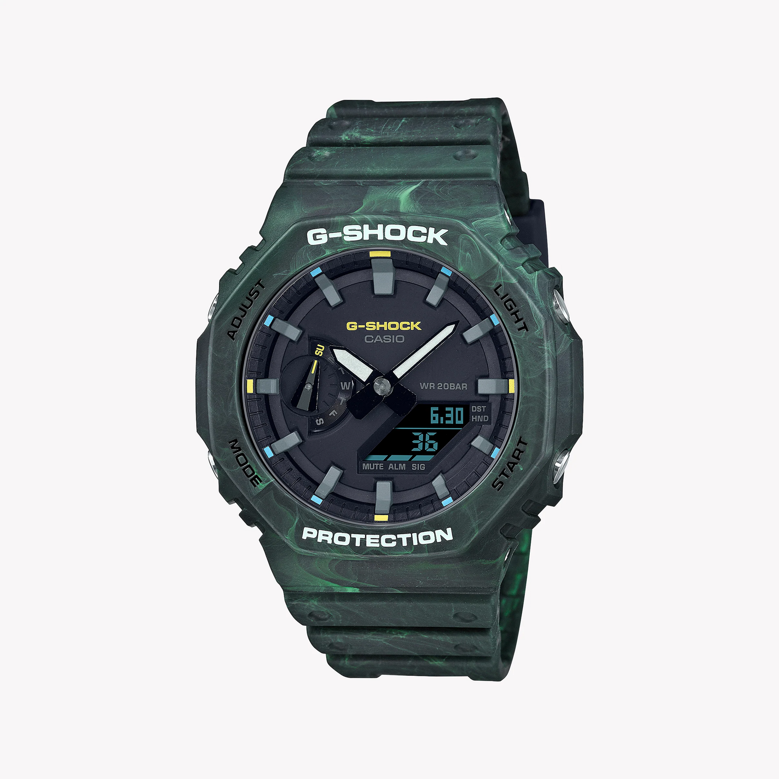 Casio G-Shock Ga-2100fr-3adr Oak Adventure - Men's Bold Green Resin Watch by i-watch