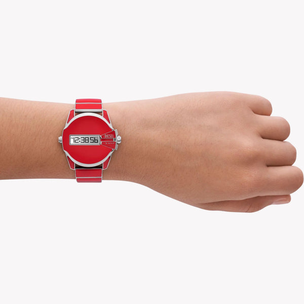 Diesel Men's Red Stainless Steel Watch, Red Dial | Dz2192 by i-watch