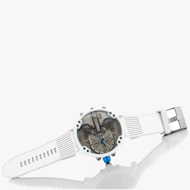Diesel Men's White Leather Watch, Stainless Steel Case | Dz7419 by i-watch