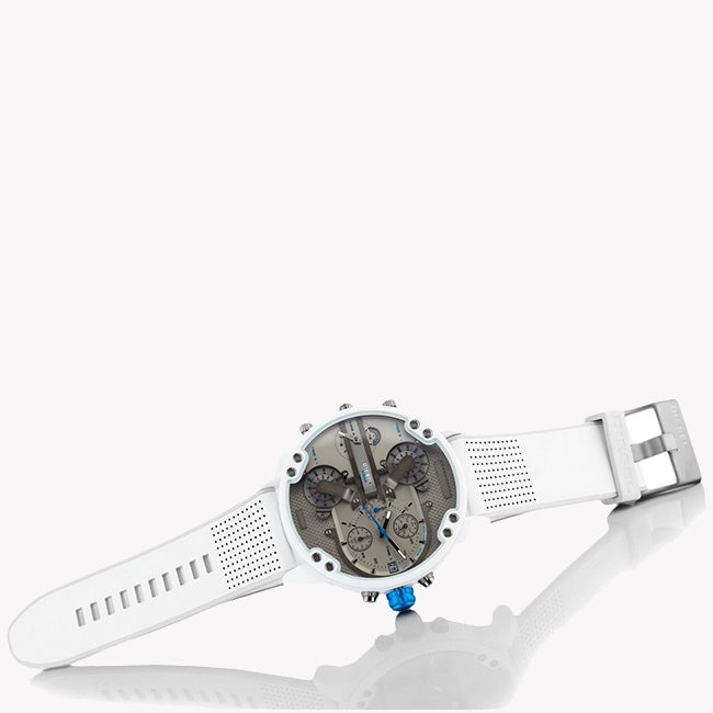 DIESEL DZ7419 RUGGED CLASSIC - DYNAMIC WHITE LEATHER MEN'S WATCH WITH BOLD STAINLESS STEEL CASE-i-Watch-2