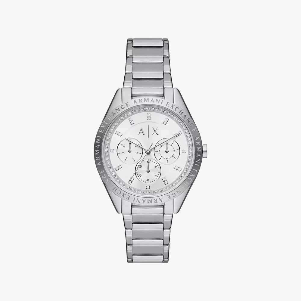 ARMBAND CHIC - ARMANI EXCHANGE AX7142SET WOMEN'S SLEEK SILVER WATCH WITH WATER RESISTANCE