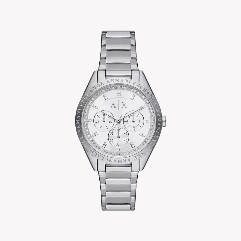 ARMBAND CHIC - ARMANI EXCHANGE AX7142SET WOMEN'S SLEEK SILVER WATCH WITH WATER RESISTANCE