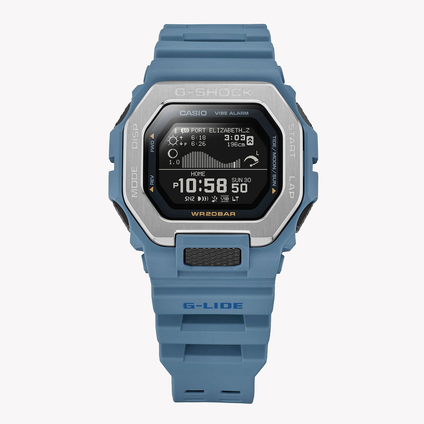 CASIO G-SHOCK GBX-100-2A G-LIDE - Surf Tide Graph Men's Watch