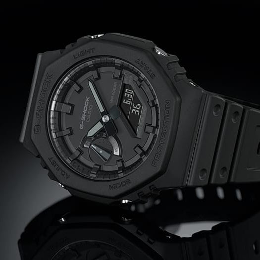 CASIO G-SHOCK GA-2100-1A1ER OAK DYNAMIC - MEN'S ADVENTURE TIMEPIECE IN BOLD BLACK-i-Watch-3