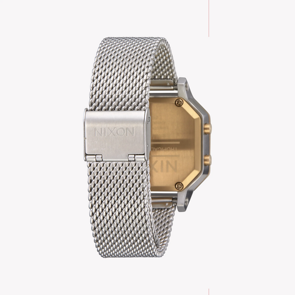Nixon Women's Silver Stainless Steel Watch, Gold Band | A1272-1431 by i-watch