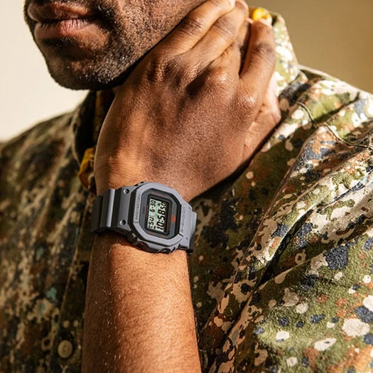 Casio G-Shock Dw-5600mnt-8dr - Stylish Gray Resin Timepiece For Active Men by i-watch