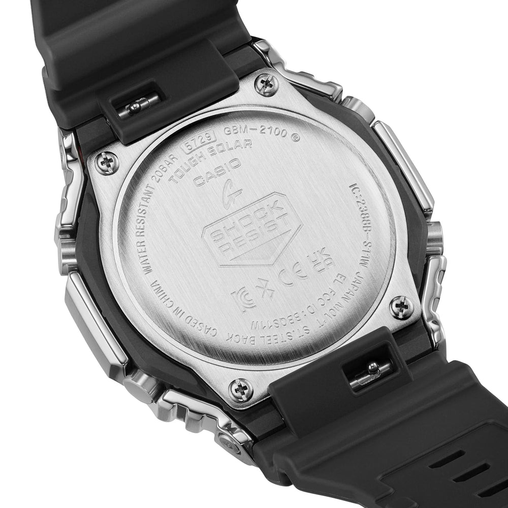 Casio G-Shock Men's Silver Resin & Stainless Steel | Gbm-2100-1aer by i-watch