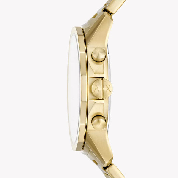 Armani Exchange Men's Gold Watch, Blue Dial | Ax7151set by i-watch