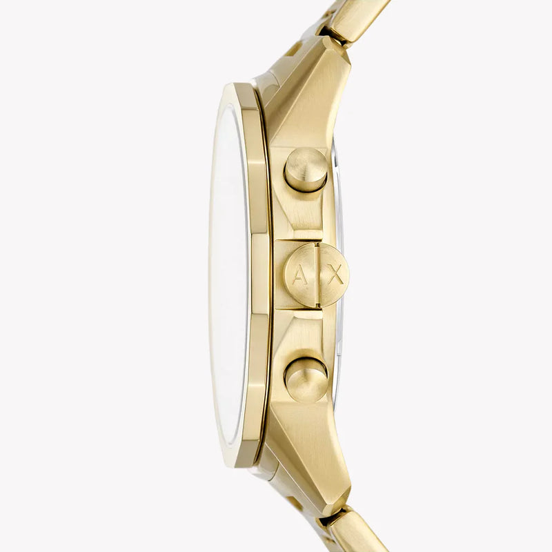 Armani Exchange Men's Gold Watch, Blue Dial | Ax7151set by i-watch