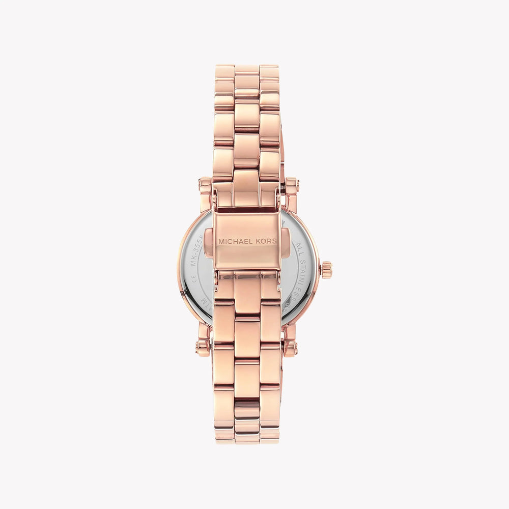 Michael Kors Women's Rose Gold Watch, White Dial | Mk3558 by i-watch