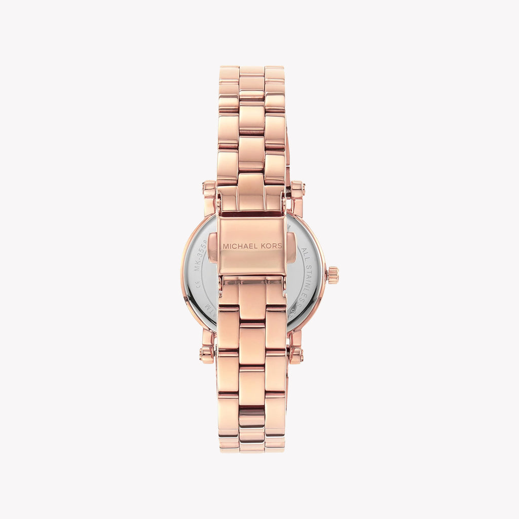 MICHAEL KORS MK3558 RADIANT CHARM - ELEGANT ROSE GOLD WOMEN'S WATCH WITH WHITE DIAL-i-Watch-3