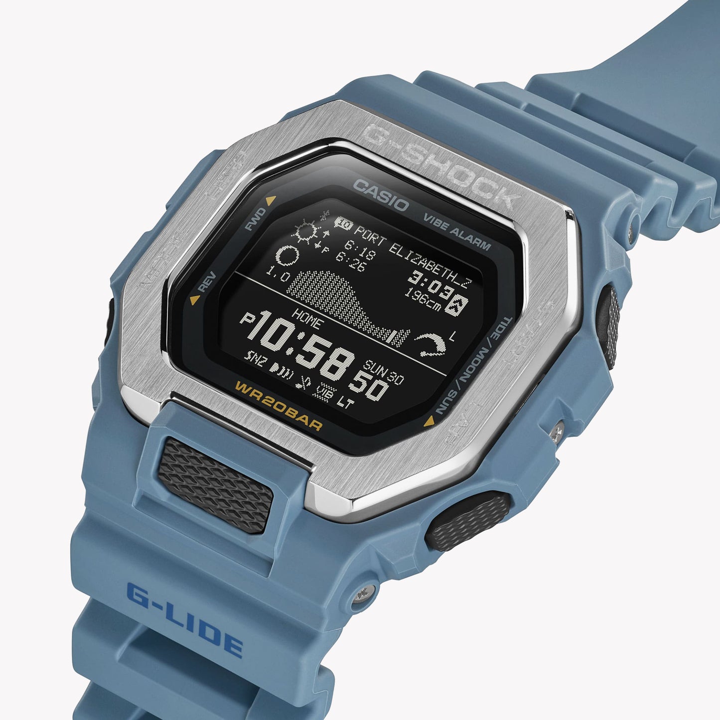 CASIO G-SHOCK GBX-100-2A G-LIDE - Surf Tide Graph Men's Watch