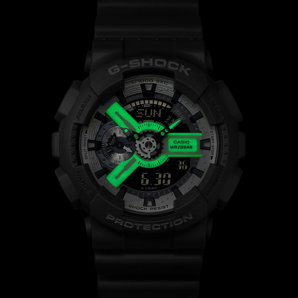 CASIO G-SHOCK GA-110HD-8AER DYNAMIC VERSATILITY - MEN'S SPORTY GREY RESIN TIMEPIECE-i-Watch-3