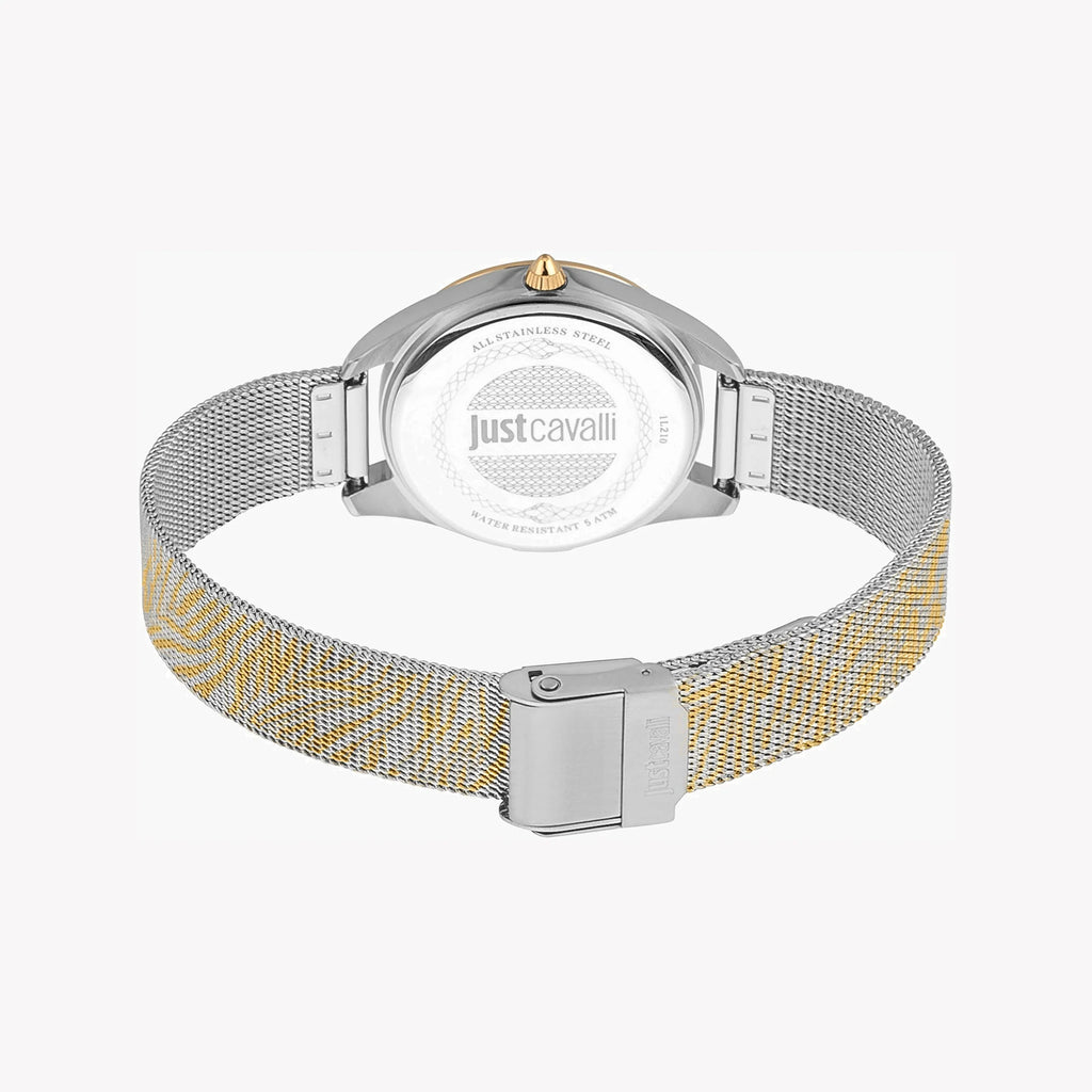 JUST CAVALLI Women's Watch with Silver & Gold Stainless Steel Case and Silver & Gold Stainless Steel Band-i-Watch-3
