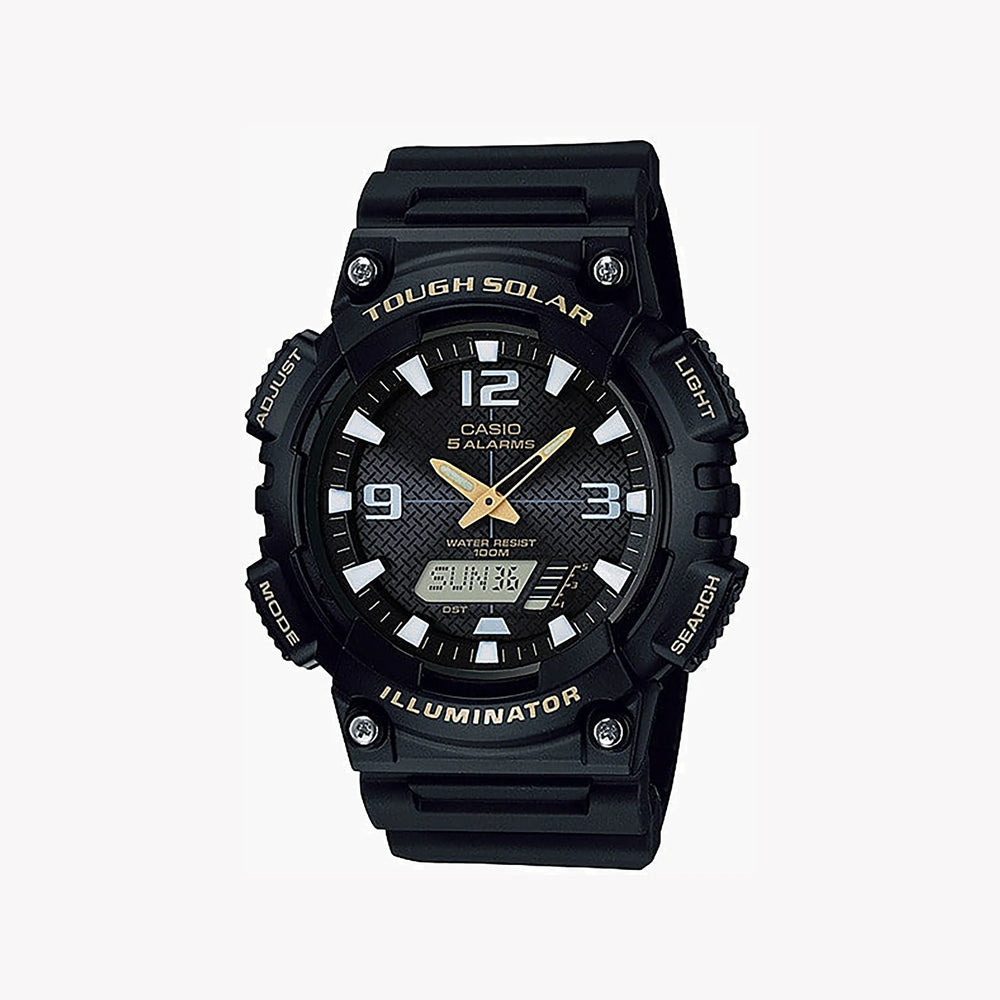 Casio Men's Black Resin Watch, Solar Powered | Aq-S810w-1bvdf by i-watch