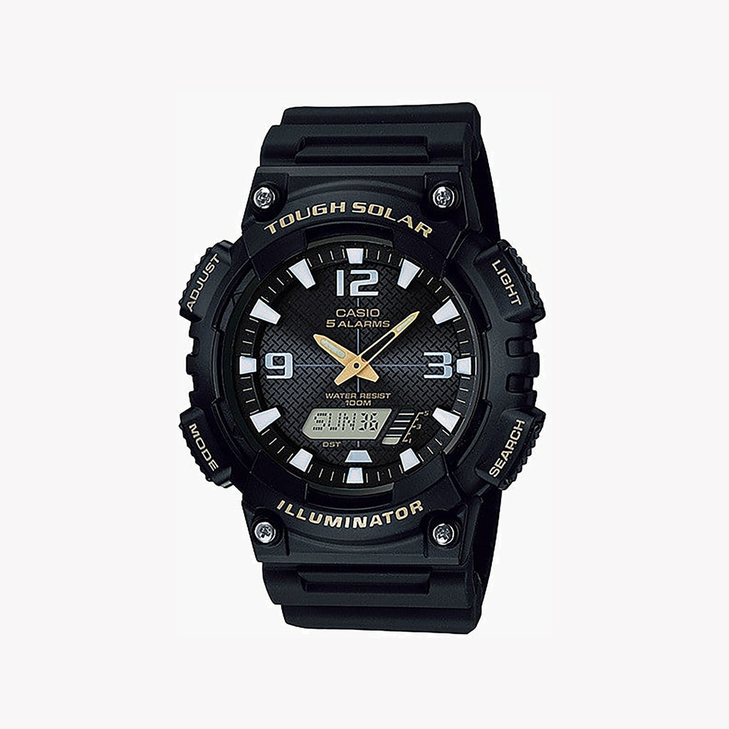 CASIO AQ-S810W-1BVDF ADVENTURE READY - MEN'S SOLAR POWERED SPORT WATCH WITH BLACK RESIN BAND