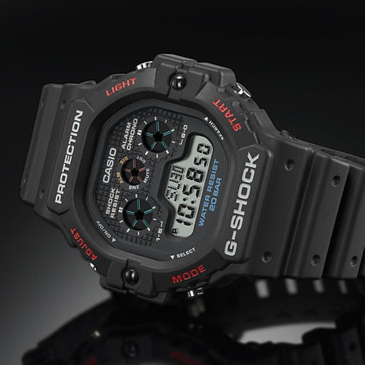 CASIO G-SHOCK DW-5900-1DR BOLD ADVENTURER - MEN'S WATCH with black resin band and digital display-i-Watch-4