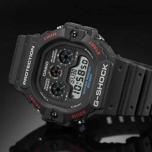 G-Shock Men's Black Resin Watch, Digital Display | Dw-5900-1dr by i-watch