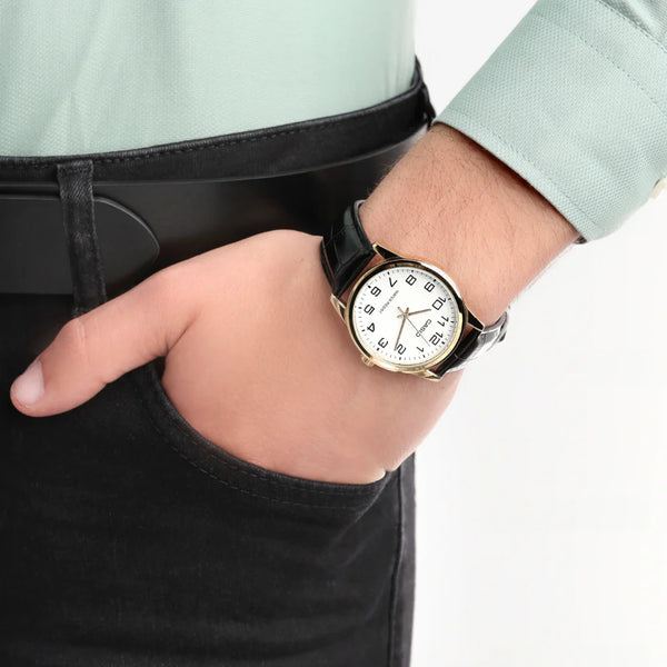 CASIO MTP-V001GL-7BUDF CLASSIC ELEGANCE - TIMELESS MEN'S WATCH WITH LEATHER STRAP-i-Watch-2