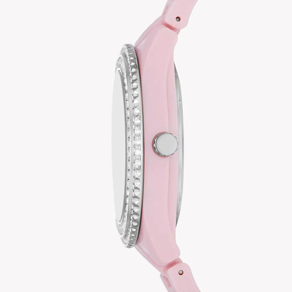 Fossil Women's Pink Resin Watch, Quartz Movement | Es5153 by i-watch