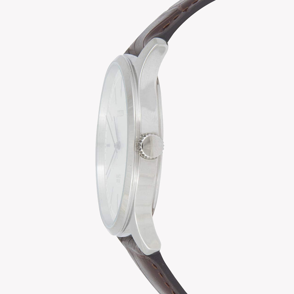 CITIZEN BH5000-08A - ELEGANT METAL & LEATHER MEN'S TIMEPIECE WITH QUIET PRECISION-i-Watch-3