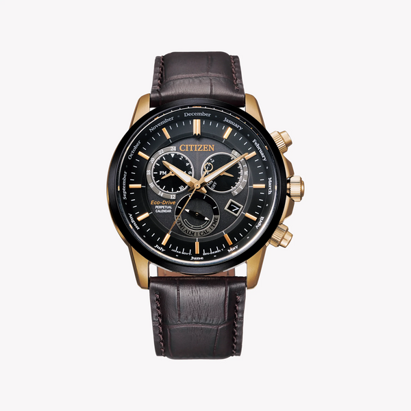 Citizen Bl8156-12e Classic Elegance - Men's Eco-Drive Watch With Luxury Gold & Brown Leather by i-watch