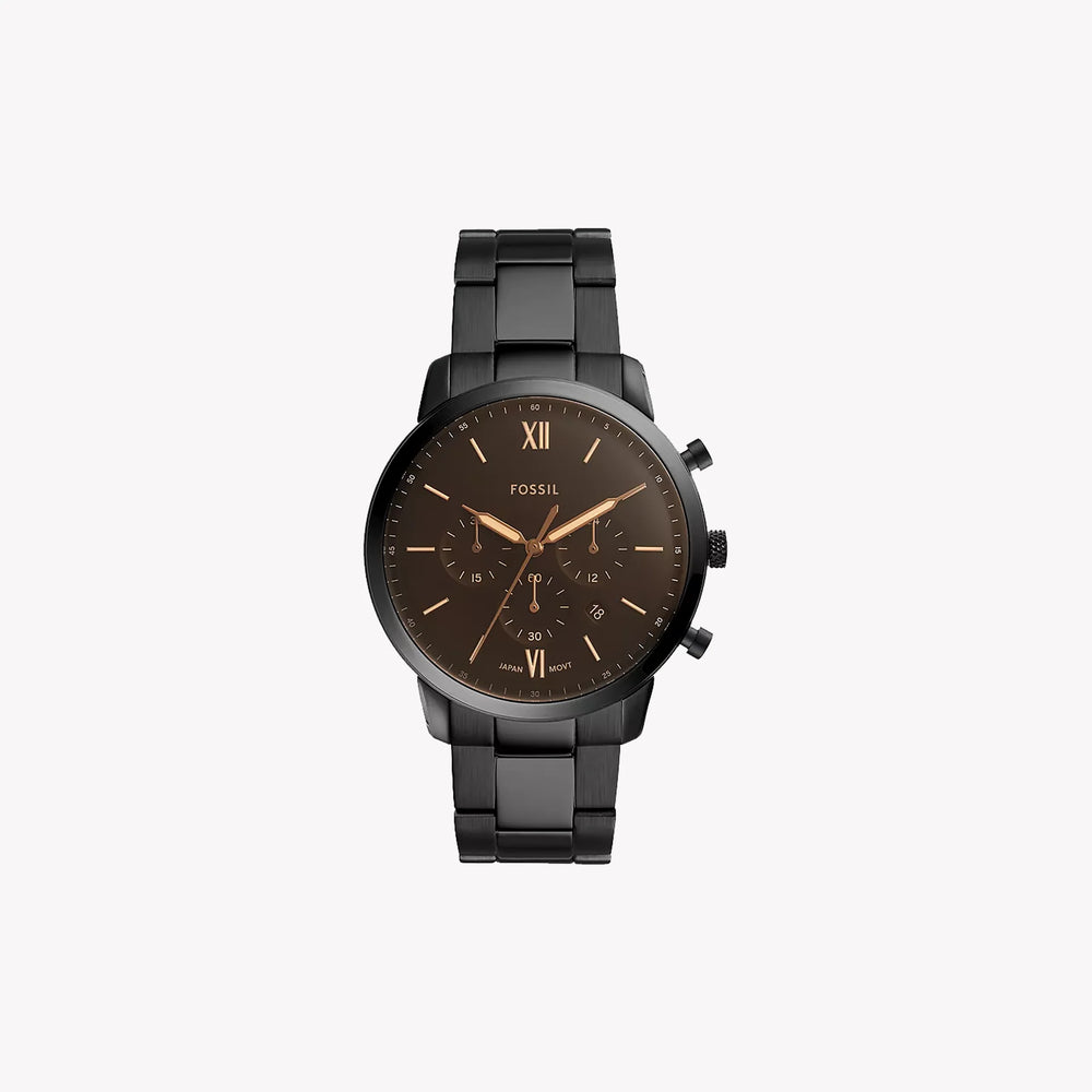 Fossil Men's Black Stainless Steel Watch, Black Dial | Fs5525 by i-watch