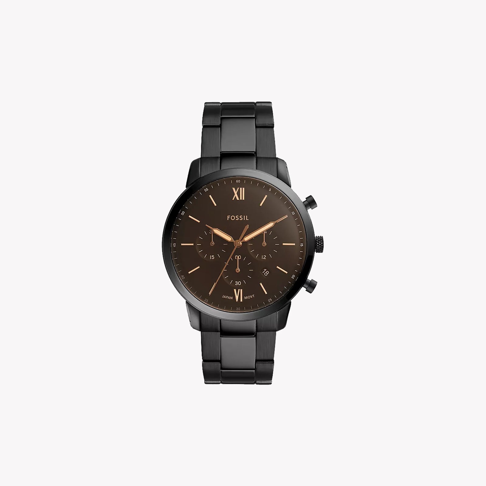 Fossil Men's Black Stainless Steel Watch, Black Dial | Fs5525 by i-watch